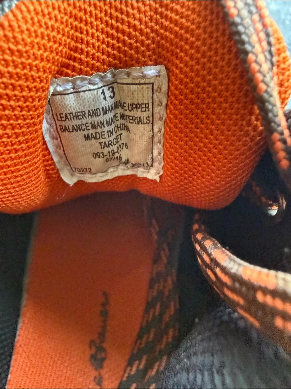 Eddie Bauer Gray and Orange Trail Hiking Shoes
